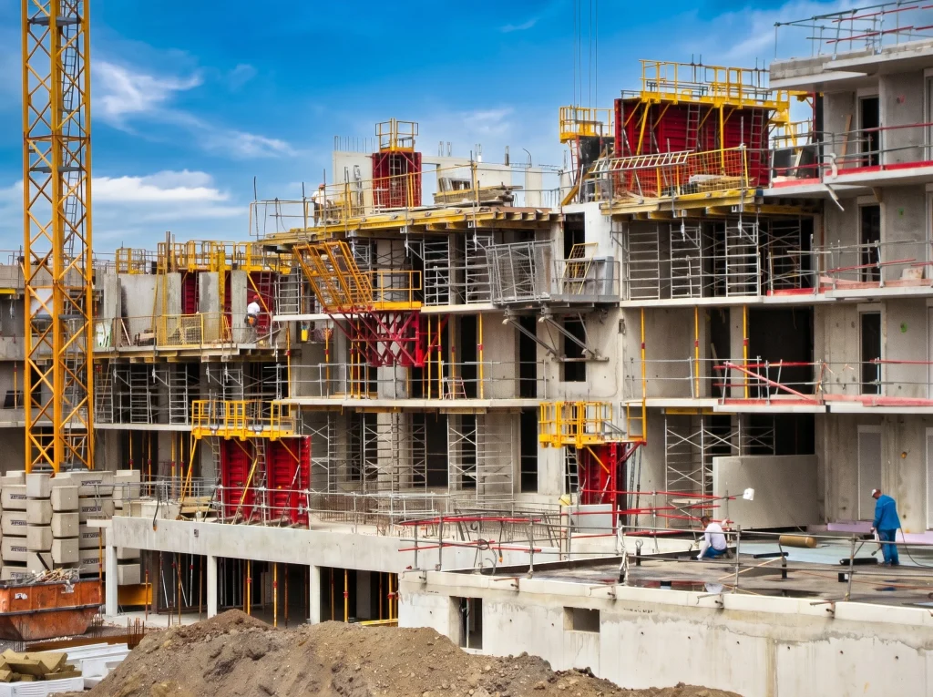 Chantier SOCARA en cours de gros œuvre
